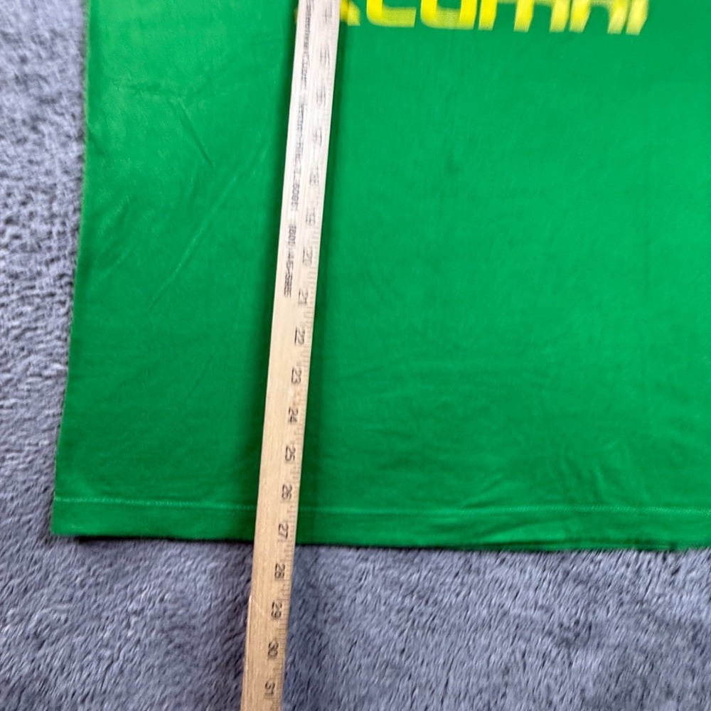 Nike Oregon Ducks Alumni Tee M Mens Green Yellow Crew Neck Short Sleeve UofO - Picture 3 of 4